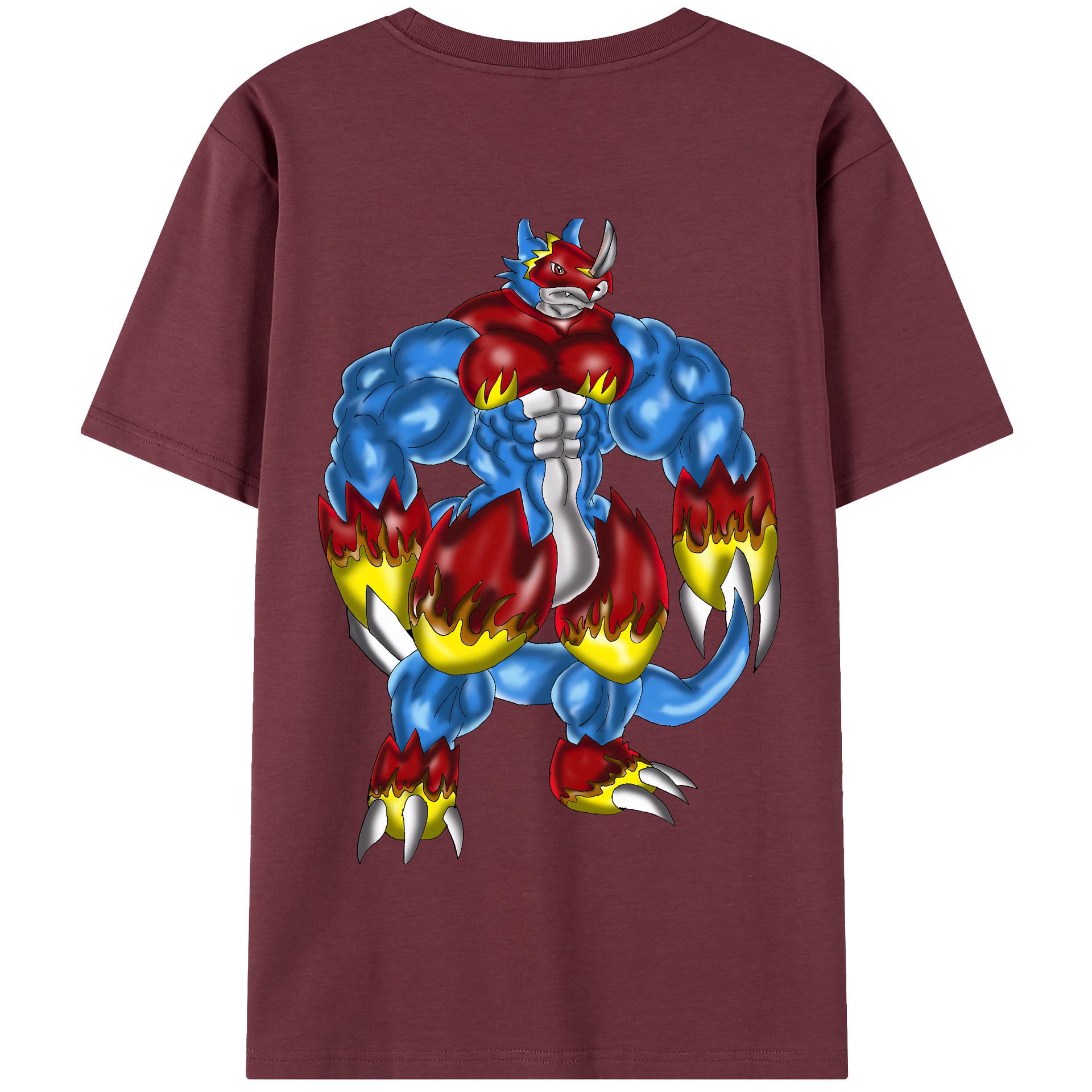 （画像用） Digimon デジタルモンスター/デジモン 綿100％半袖Tシャツ（背面プリント）